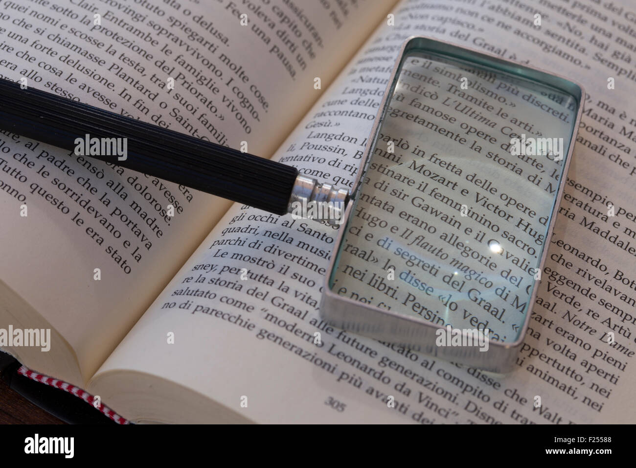 Reading Magnifying Glass Stock Photos & Reading Magnifying Glass Stock