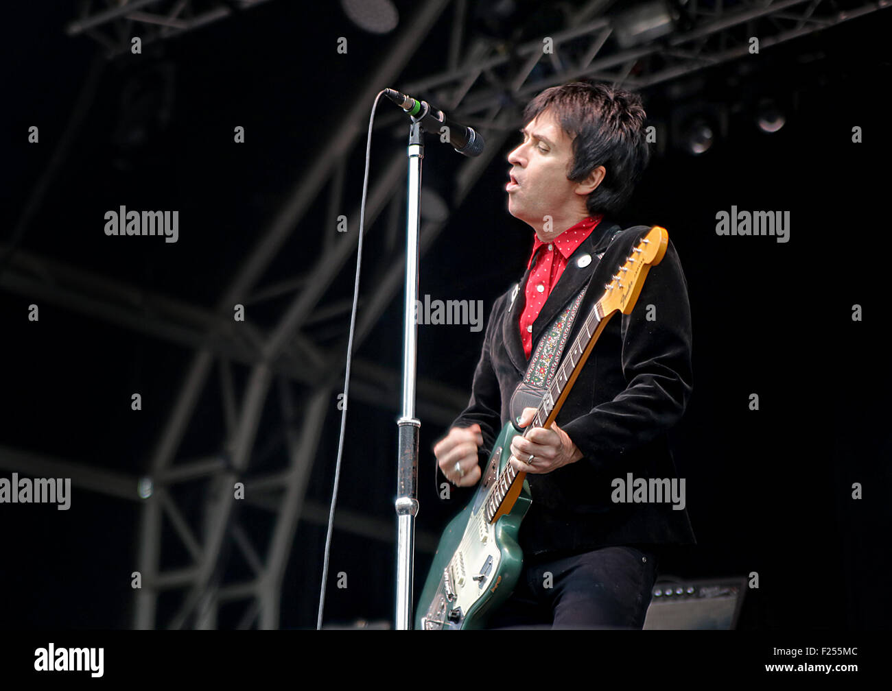 Johnny Marr performing at Manchester Castlefield Bowl for 'Summer In ...