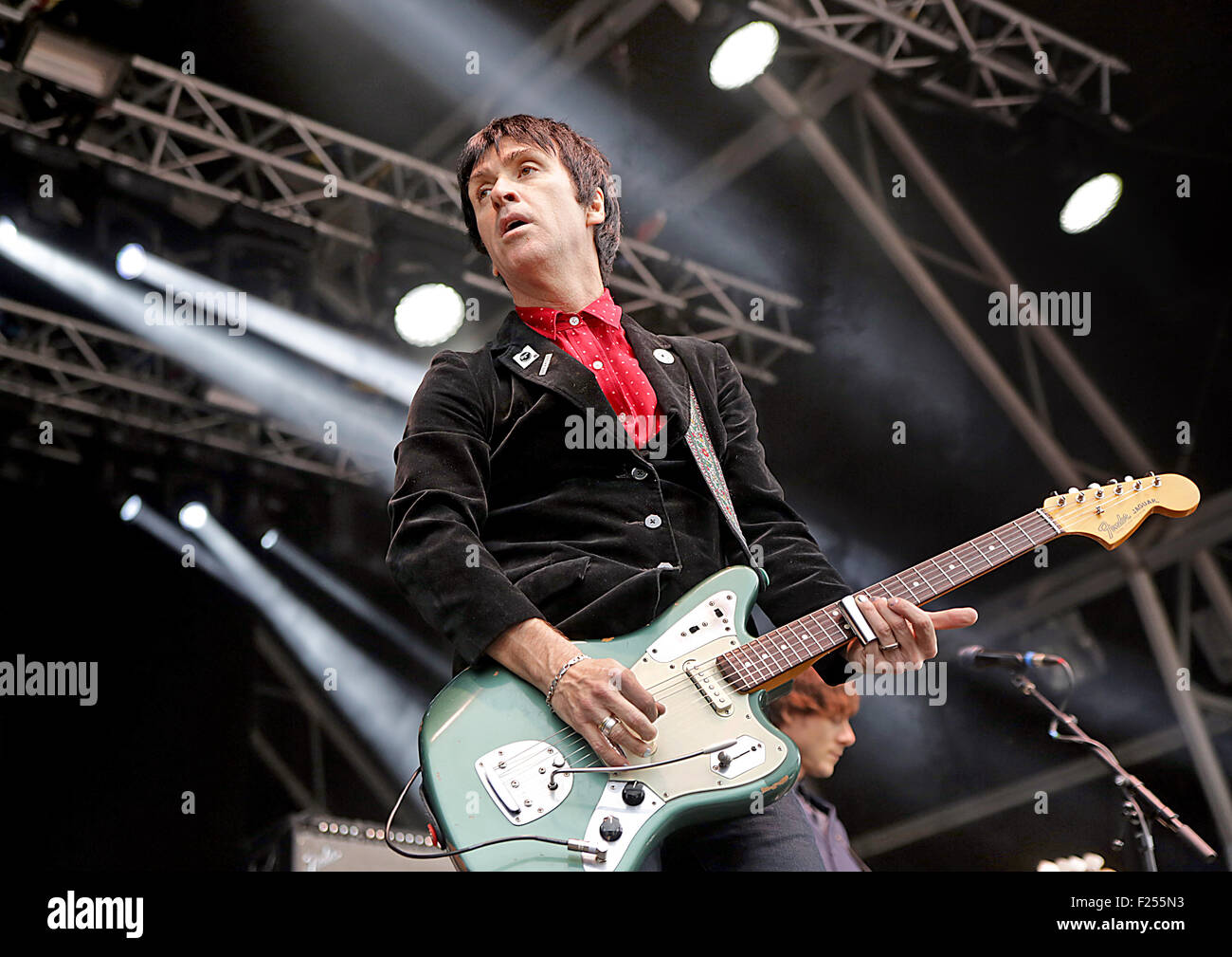 Johnny Marr performing at Manchester Castlefield Bowl for 'Summer In ...