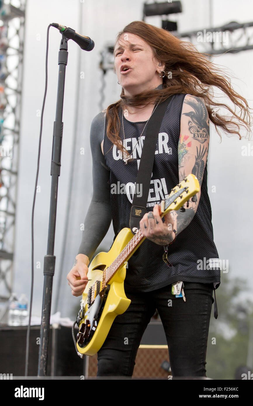 Chicago, Illinois, USA. 11th Sep, 2015. Musician LAURA JANE GRACE of ...