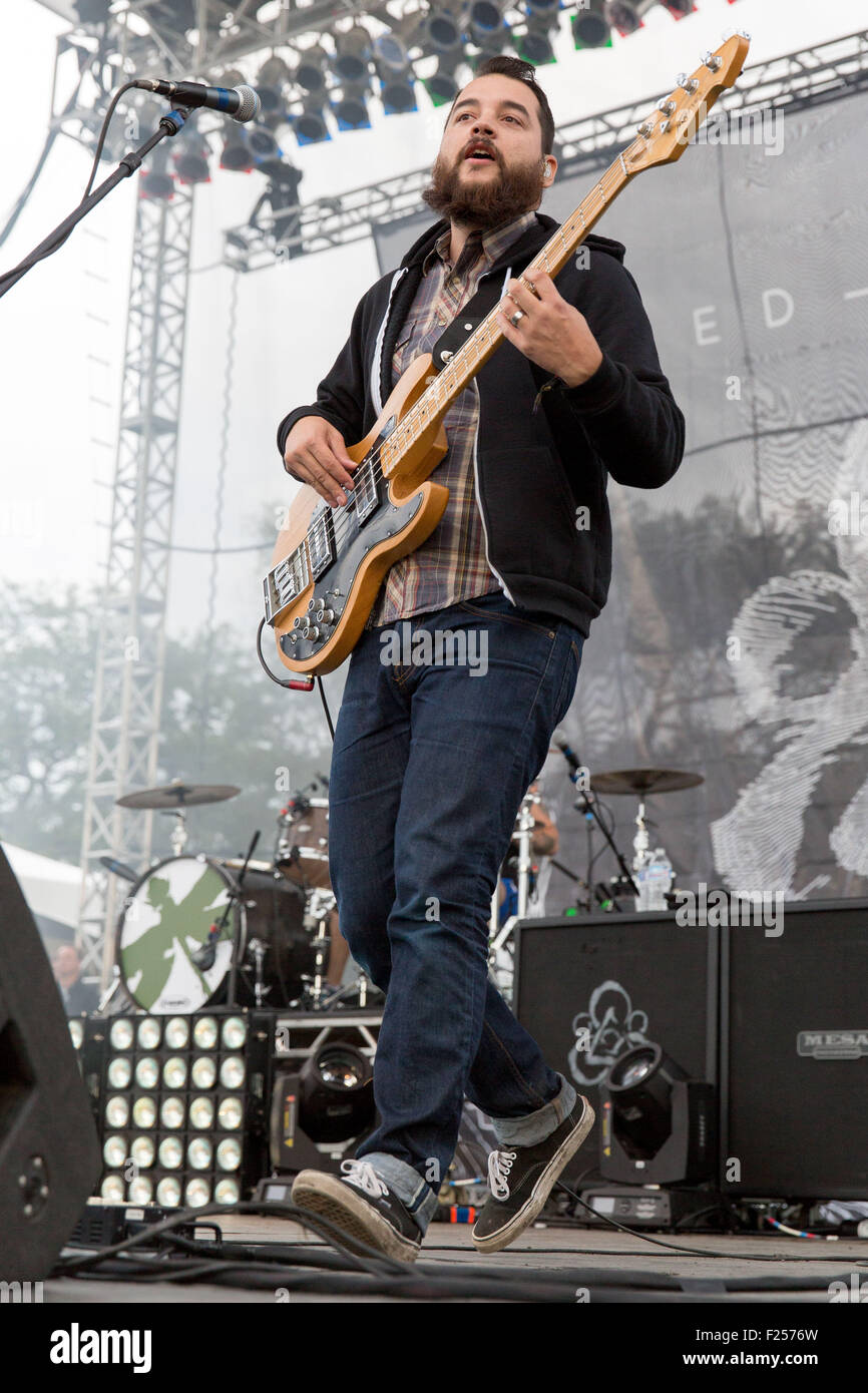 Chicago, Illinois, USA. 11th Sep, 2015. of Coheed and Cambria performs live during Riot Fest at Douglas Park in Chicago, Illinois Credit:  Daniel DeSlover/ZUMA Wire/Alamy Live News Stock Photo
