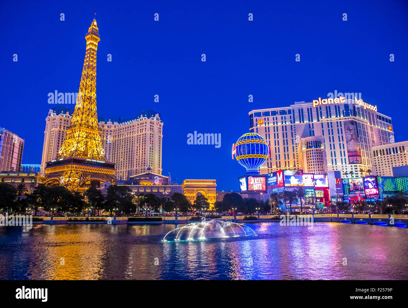 The Paris Las Vegas hotel and casino in Las Vegas Stock Photo