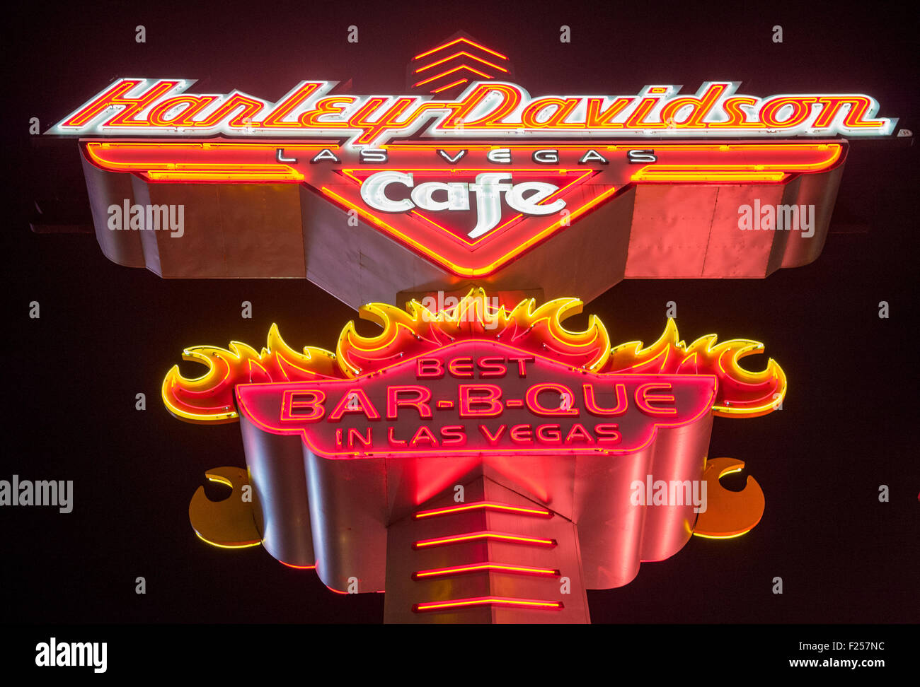 The Harley Davidson Cafe Las Vegas strip Stock Photo Alamy