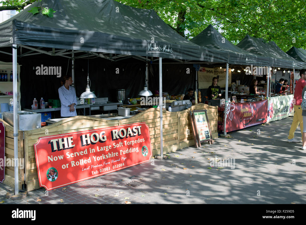 Manchester Food Festival Market Stock Photo Alamy