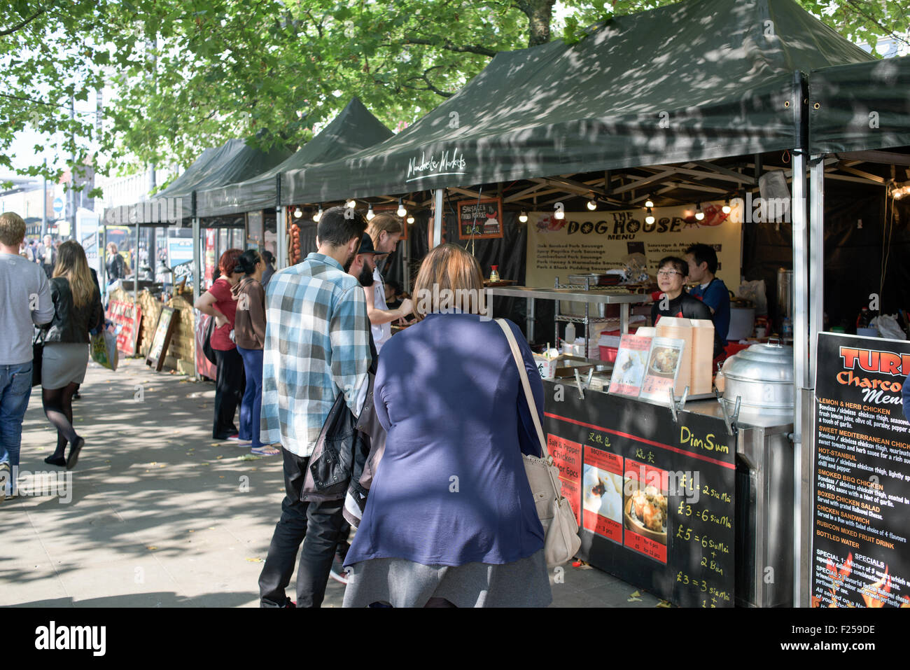 Manchester Food Festival Market Stock Photo - Alamy