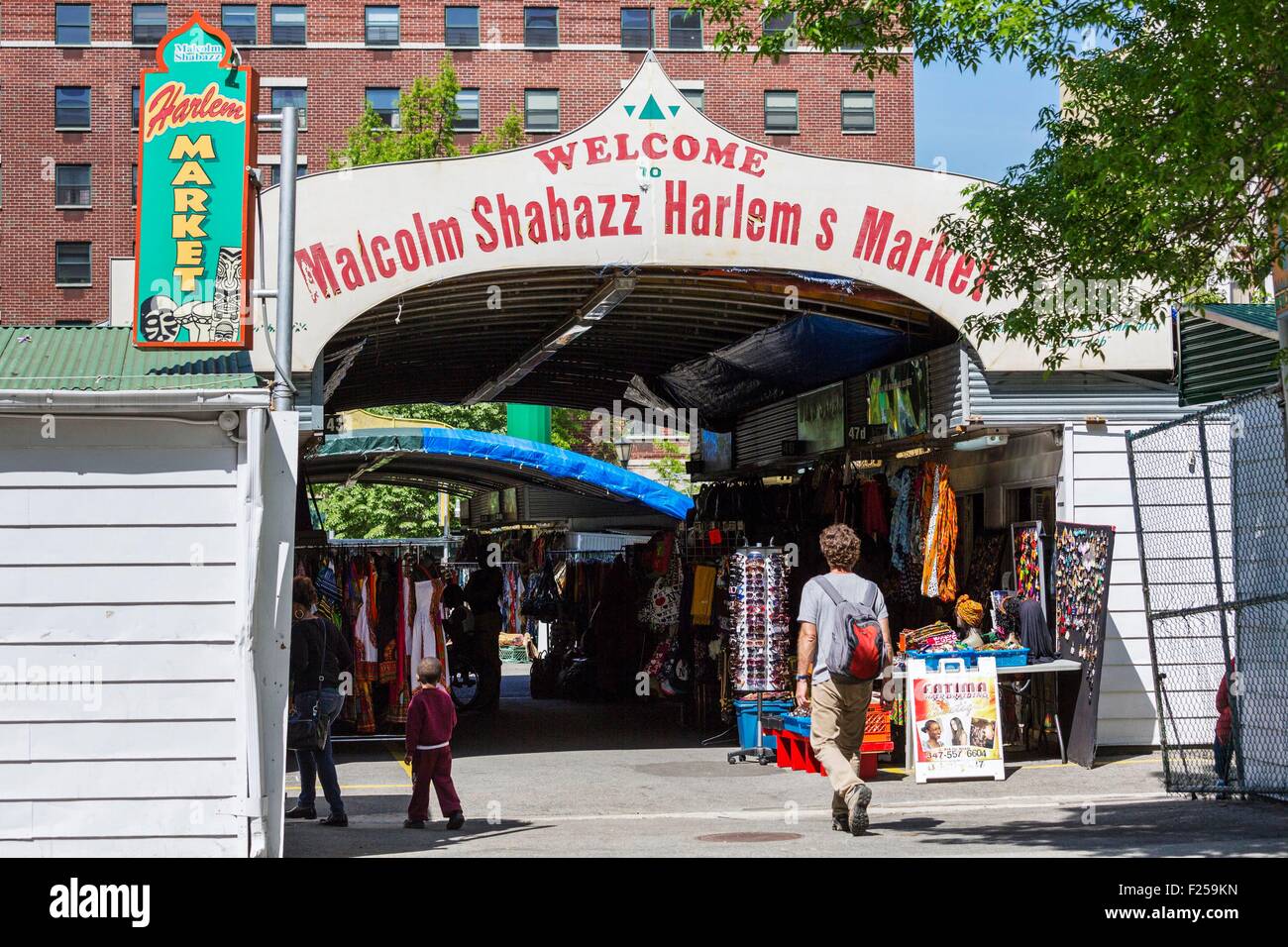 Malcolm shabazz harlem market manhattan hires stock photography and