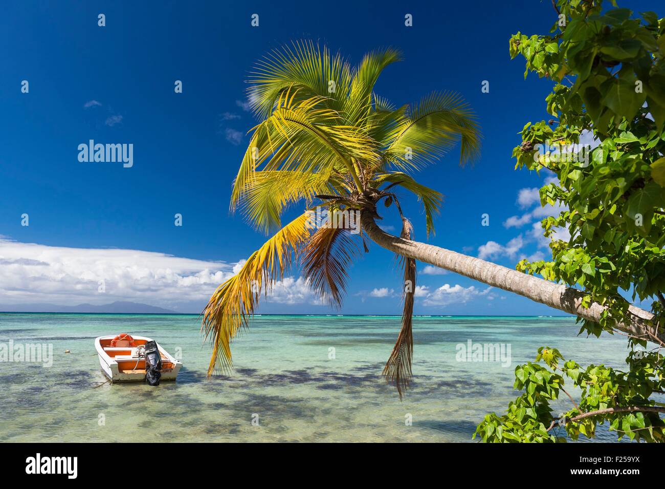 France, Guadeloupe (French West Indies), Marie Galante, Grand Bourg, Grand Bourg beach Stock Photo