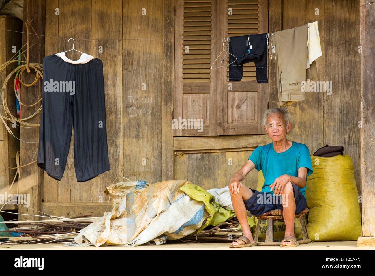 Vietnam, Lai Chau province, house Stock Photo