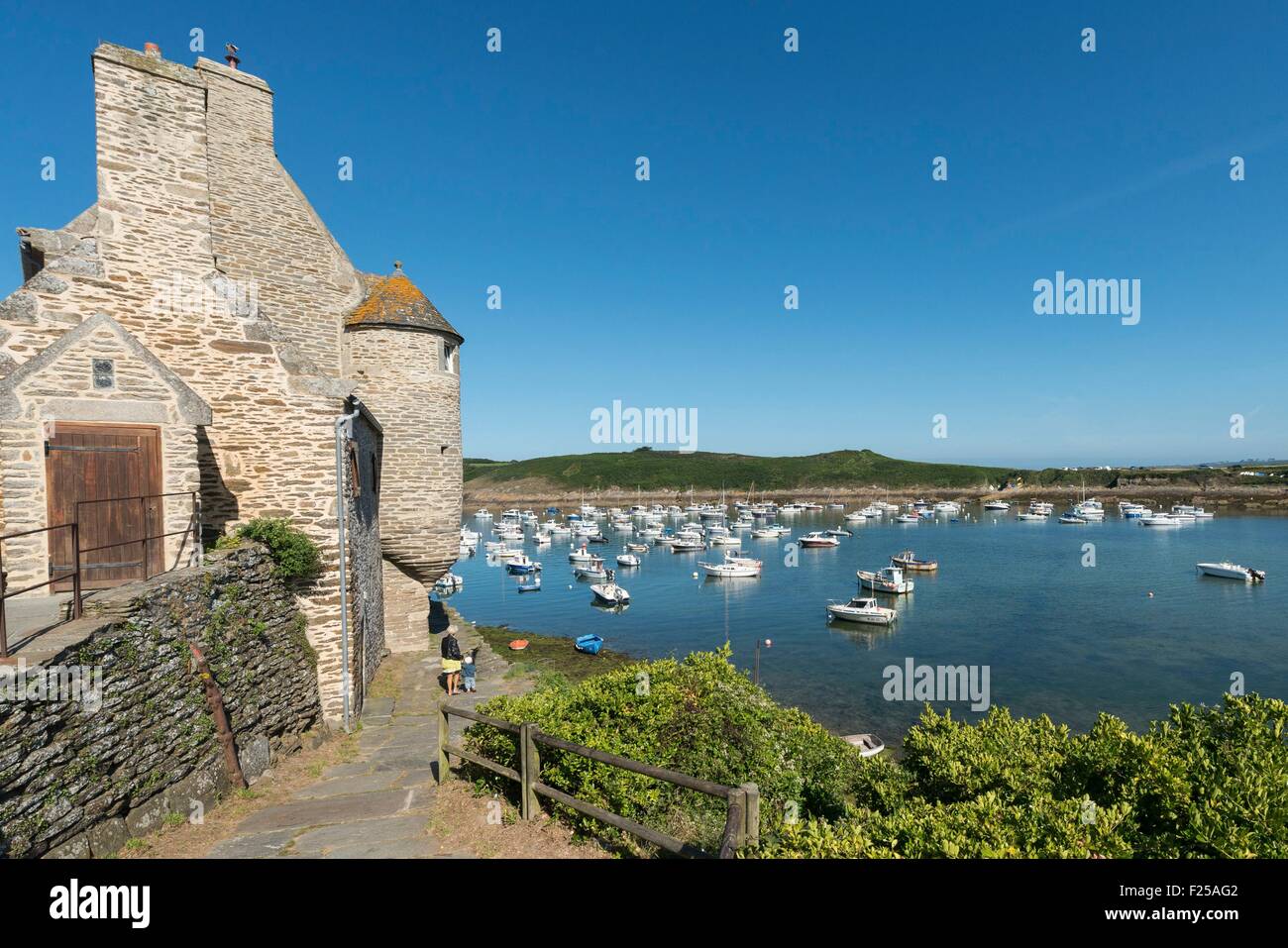 France, Finistere, Le Conquet, the house of lords Stock Photo