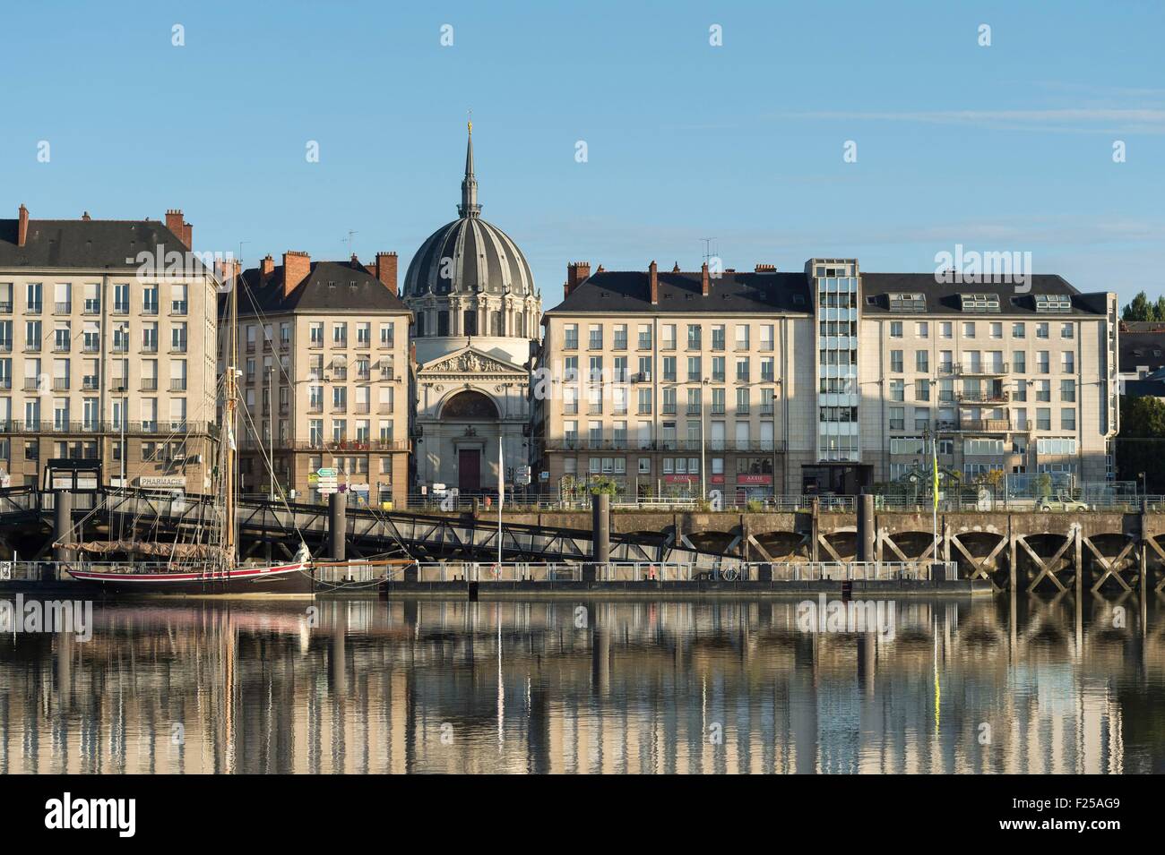 France, Loire Atlantique, Nantes, dock of the Fosse Stock Photo