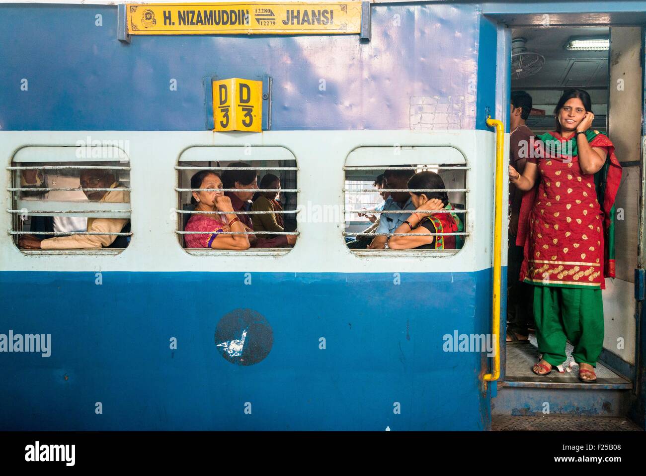 India, Uttar Pradesh state, Agra, the train station Stock Photo