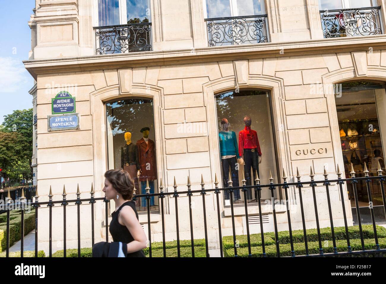 France, Paris, Avenue Montaigne, the Gucci store Stock Photo - Alamy