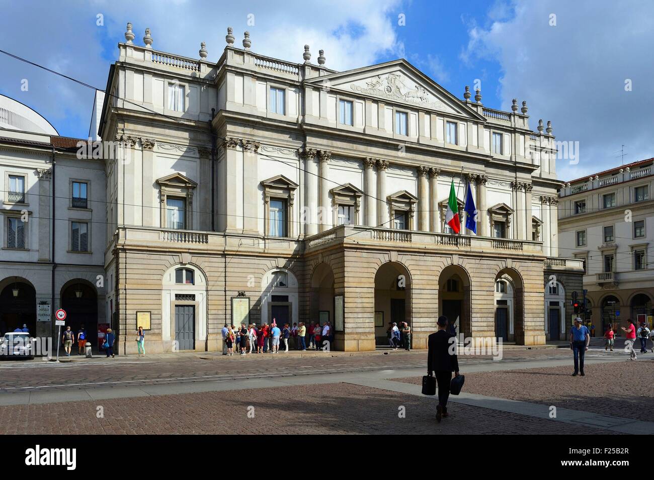 Italy, Lombardy, Milan, Piazza della Scala place, the opera of the Scala Stock Photo