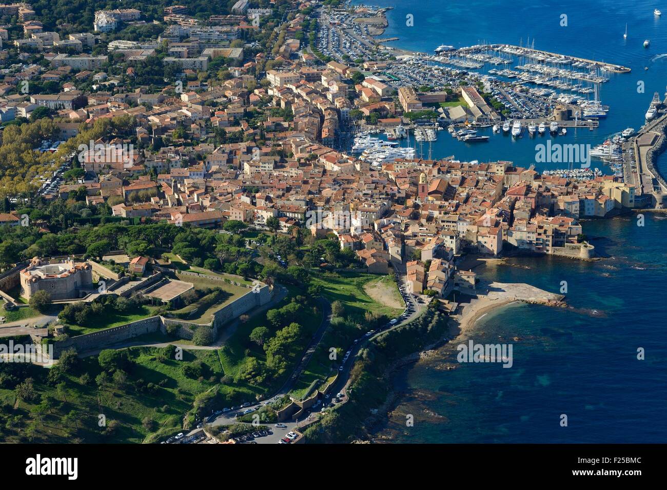 France, Var, Saint-Tropez, (aerial view) Stock Photo