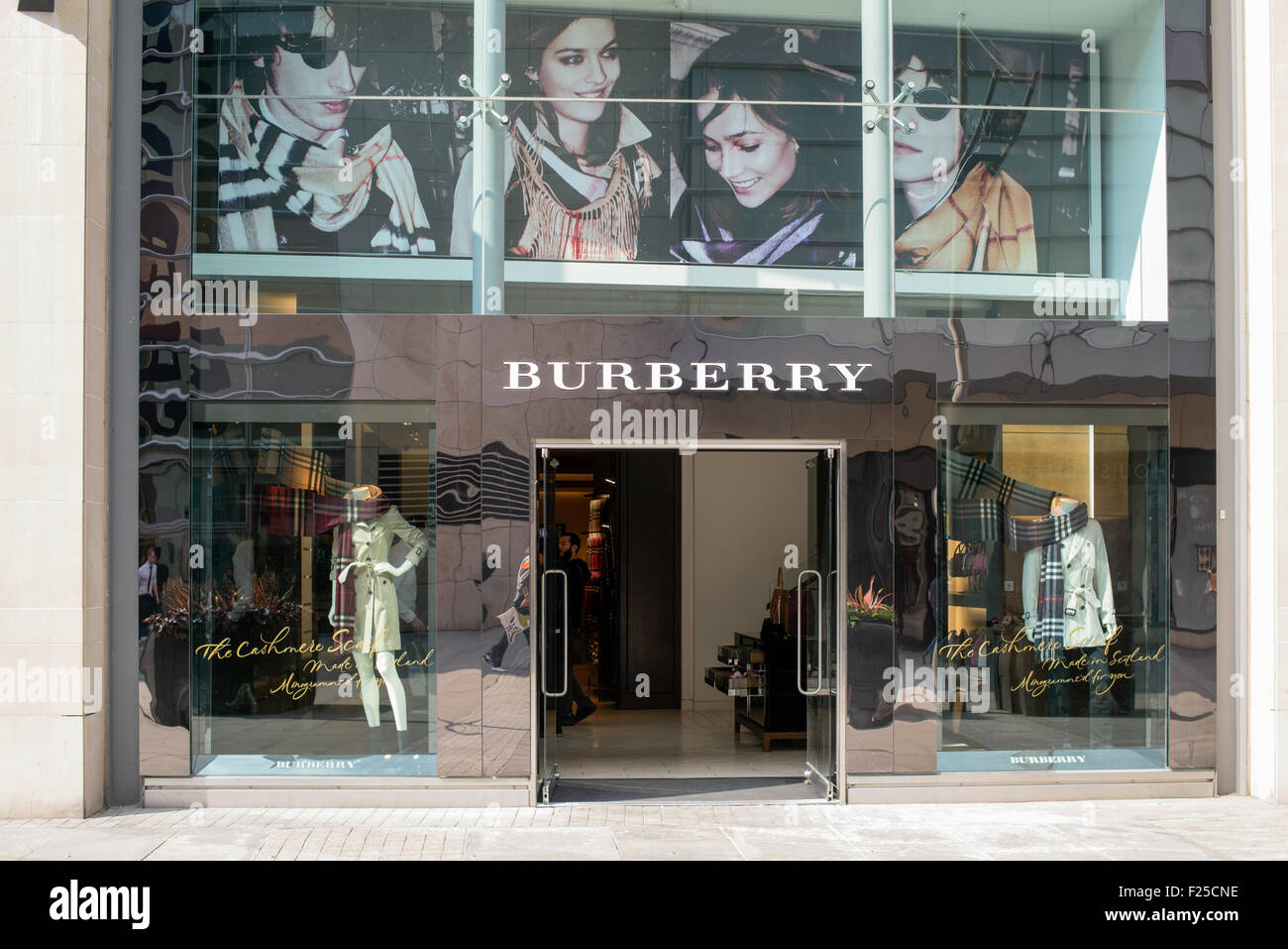 New Cathedral Street Manchester,UK.Burberry Stock Photo - Alamy
