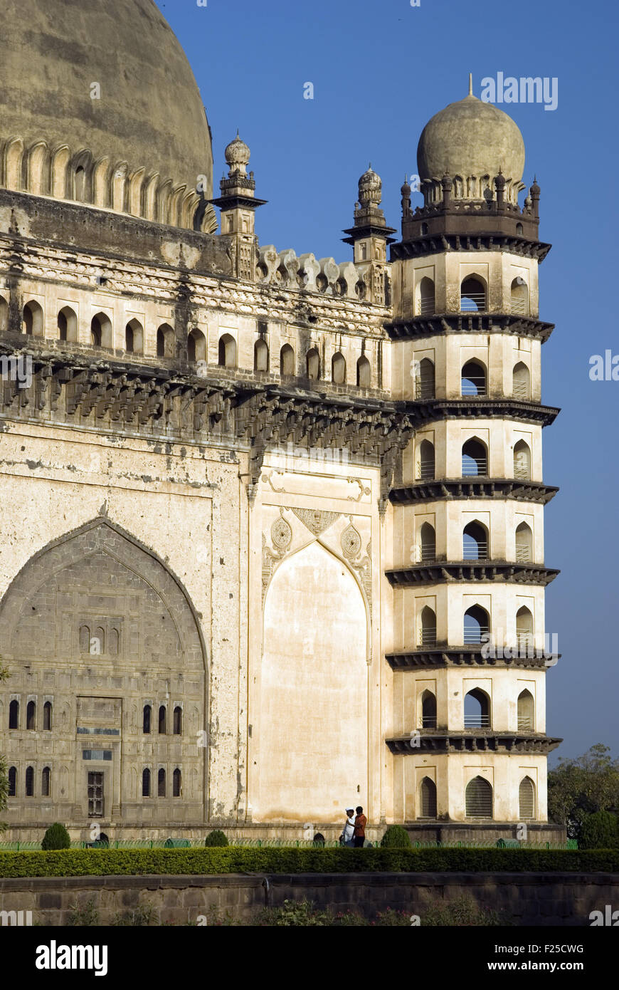 THE IMAGE OF GOL GUMBAZ WAS SHOT IN BIJAPUR-INDIA Stock Photo