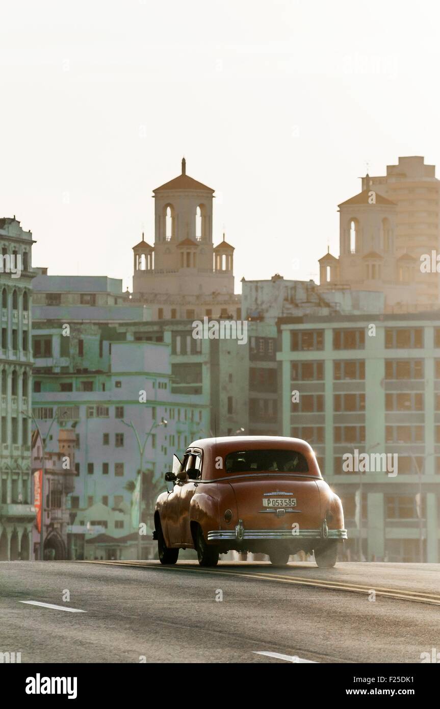 Cuba, Havana, Malecon, Habana Centro district Stock Photo