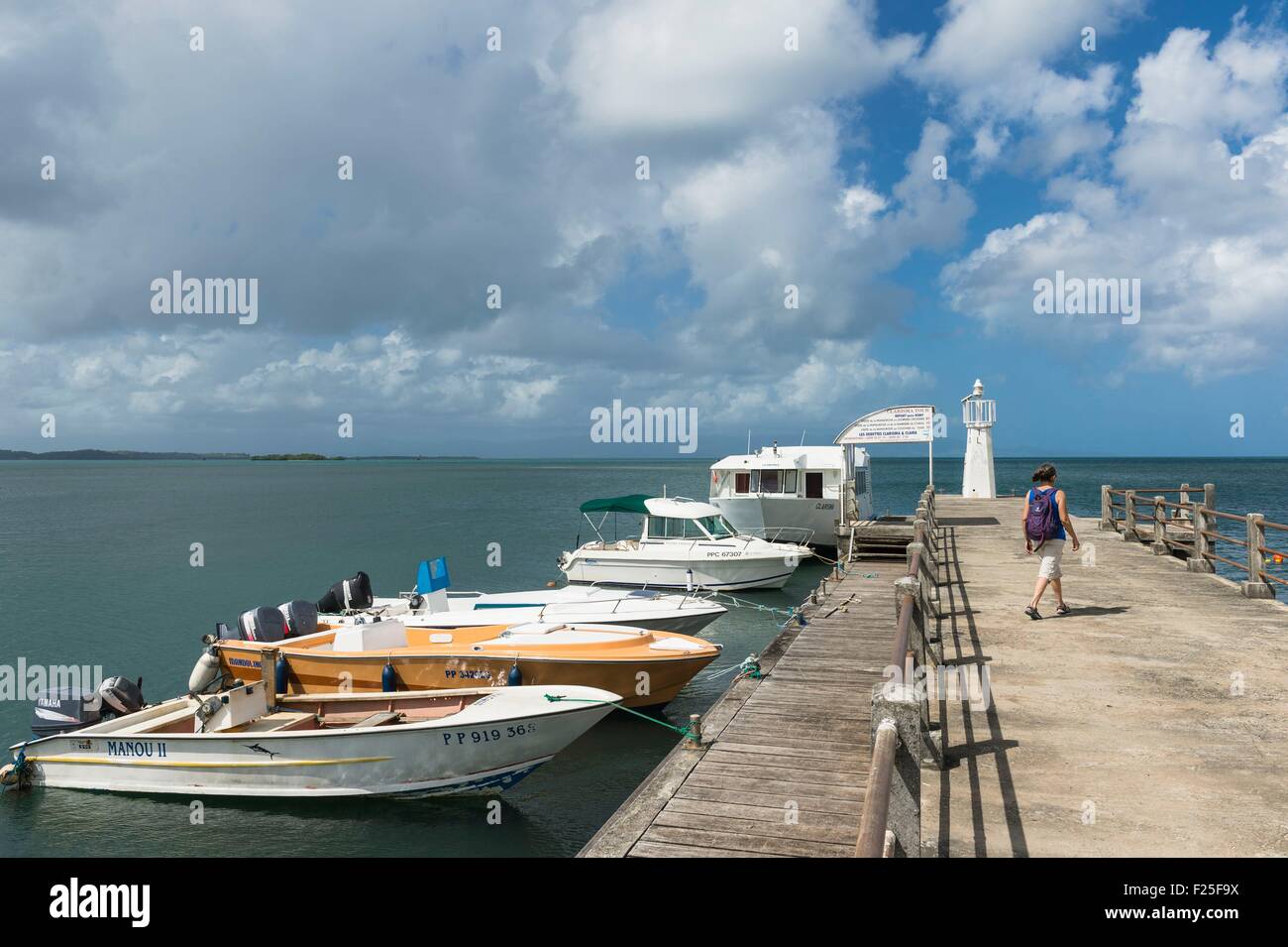 France, Guadeloupe (French West Indies), Grande Terre, Petit Canal, the little port where formerly disembarked slaves for sale Stock Photo