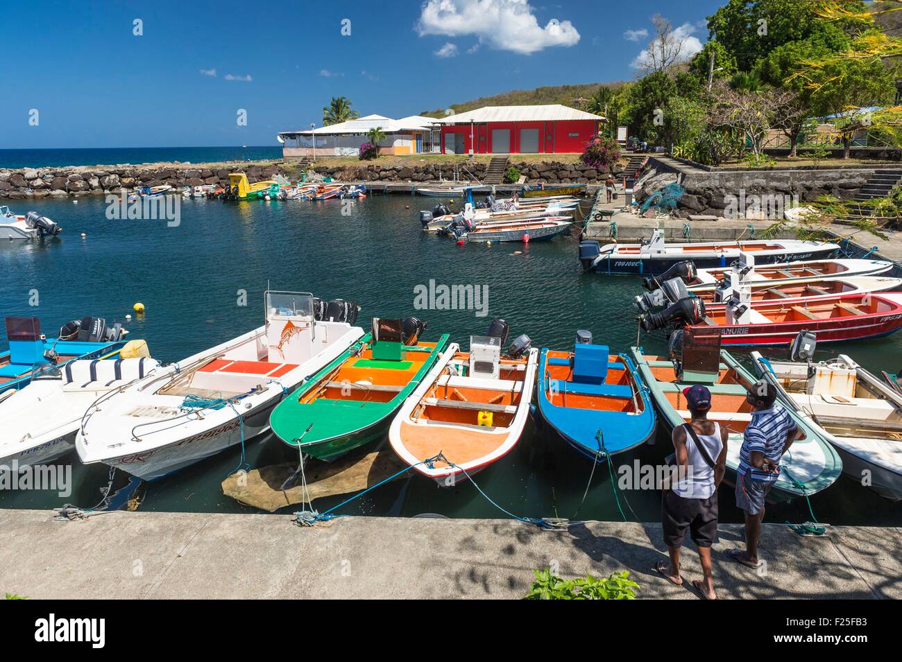 France, Guadeloupe (French West Indies), Basse Terre, Pointe Noire, Baille Argent port Stock Photo