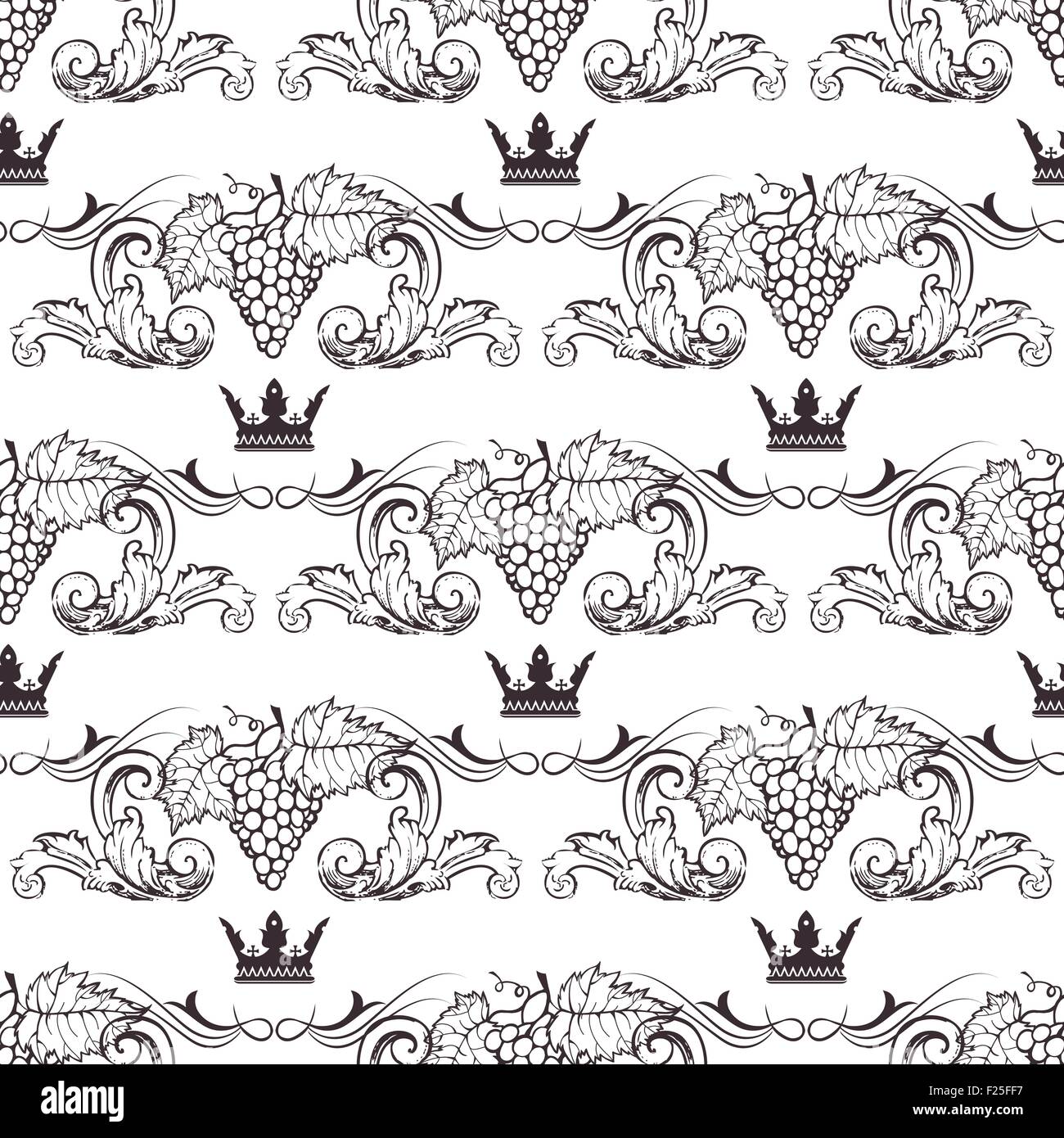 Seamless pattern with crowns Stock Vector Image & Art - Alamy