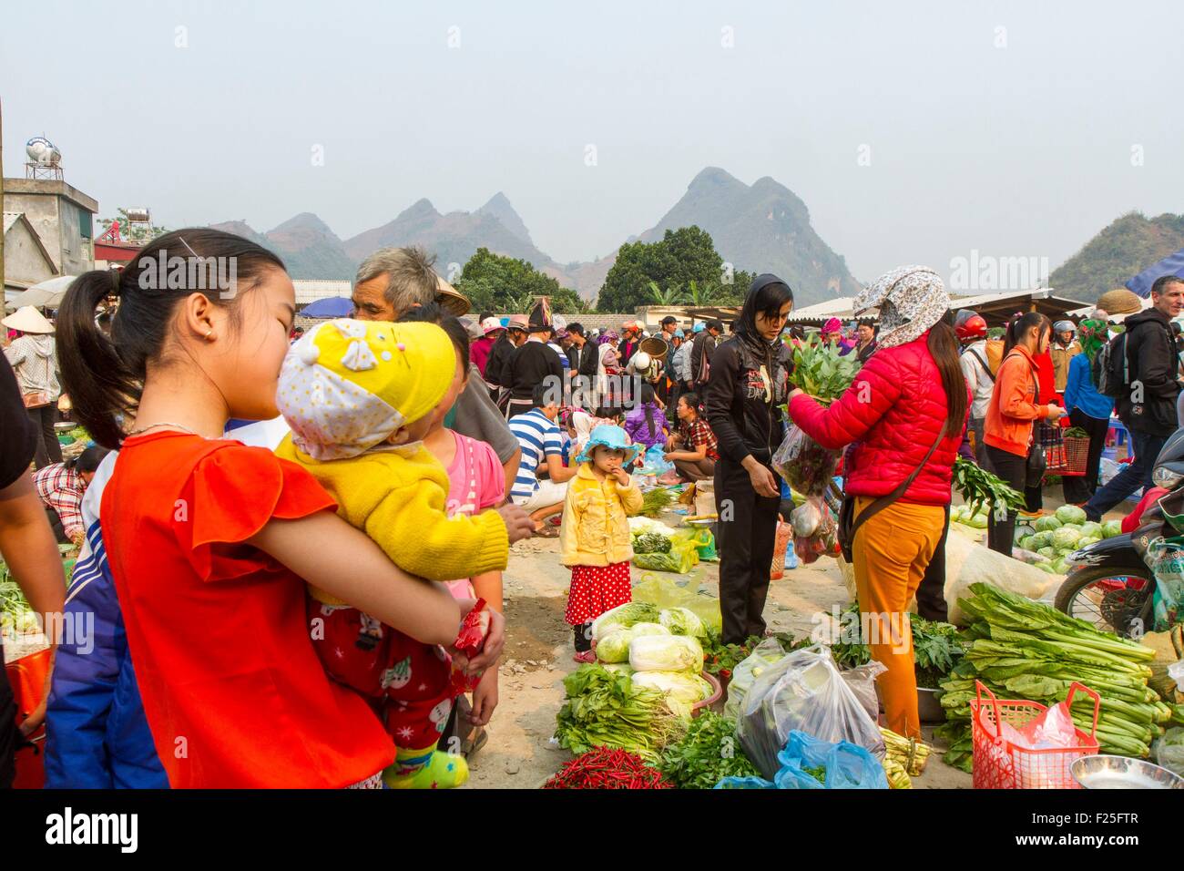 Vietnam, Lai Chau province, market Stock Photo