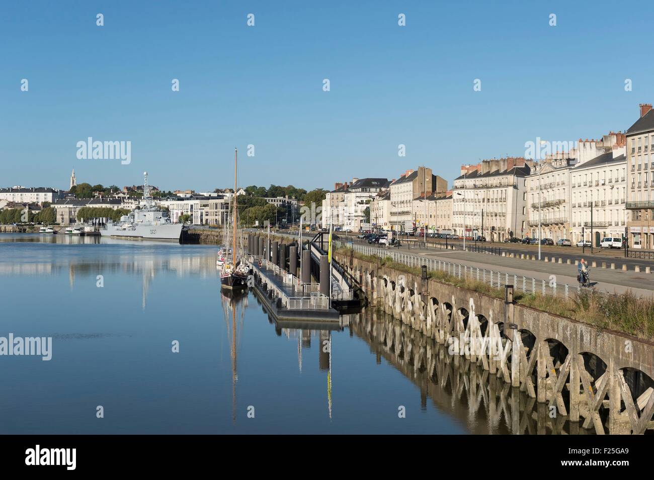 France, Loire Atlantique, Nantes, dock of the Fosse Stock Photo
