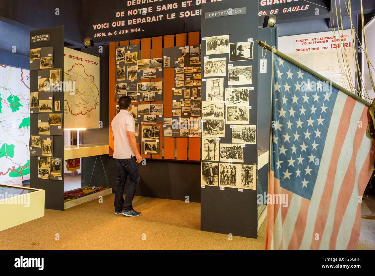 France, Aube (10), Mussy sur seine, the resistance museum Stock Photo