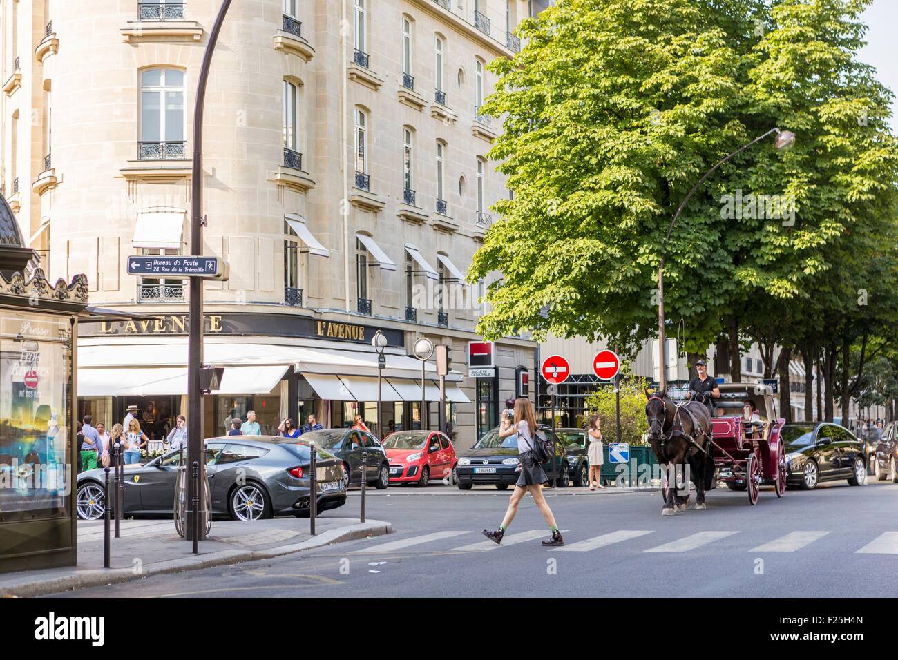 France, Paris, Avenue Montaigne Stock Photo - Alamy