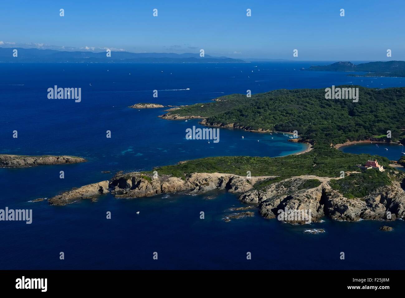 France Var Iles D Hyeres Parc National De Port Cros National Park Stock Photo Alamy