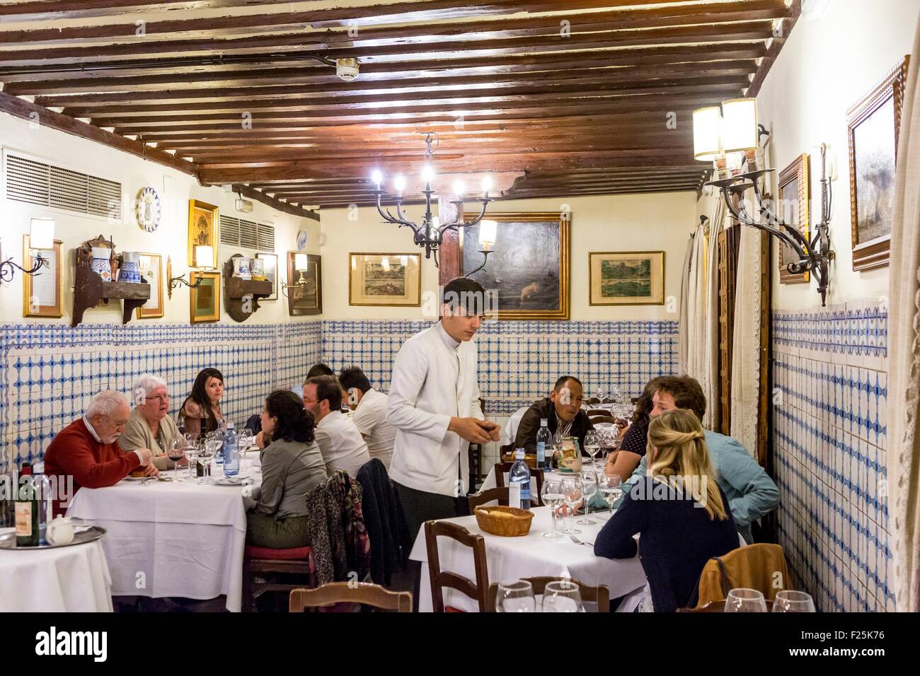 Spain, Madrid, La Latina district, typical restaurant Sobrino de Botin Stock Photo