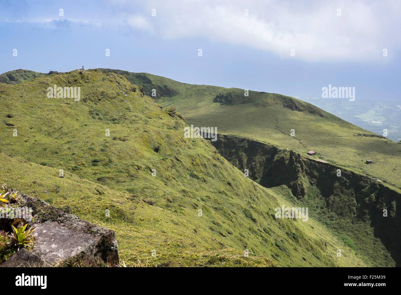 France, Martinique, Mount Pelee, active volcano at the northern end of