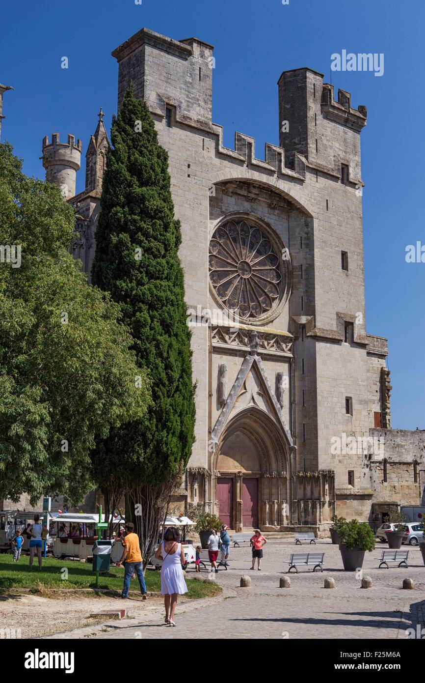 France, Herault, Beziers, Saint Nazaire Cathedral Stock Photo - Alamy