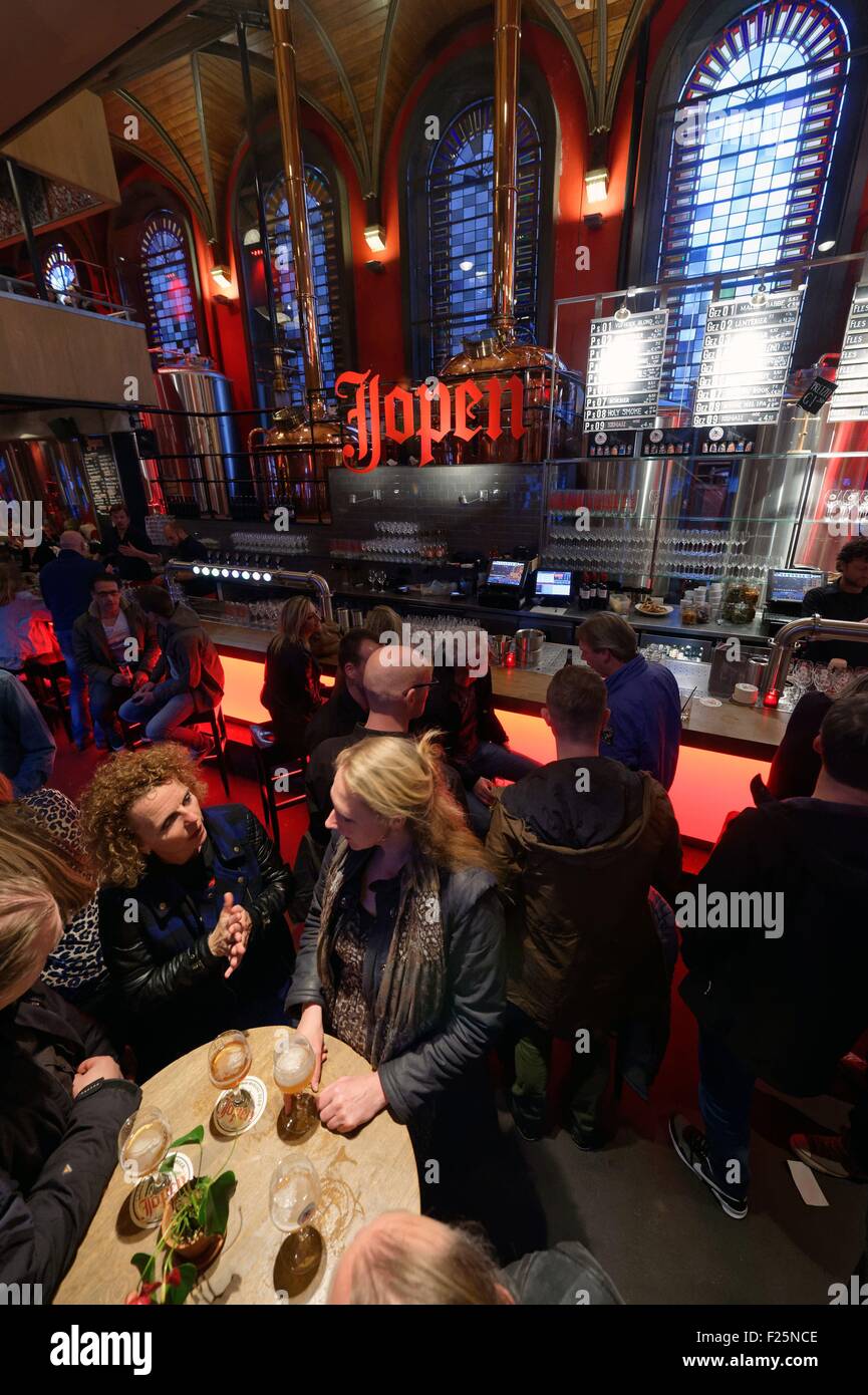 Netherlands, Northern Holland, Haarlem, Jopenkerk restaurant bar