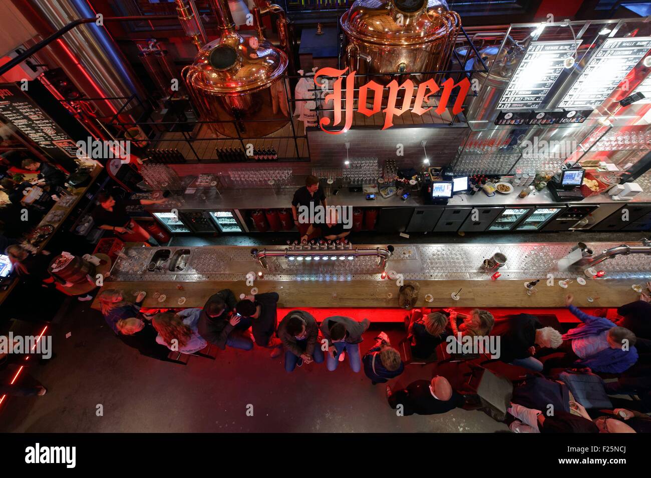 Netherlands, Northern Holland, Haarlem, Jopenkerk restaurant bar