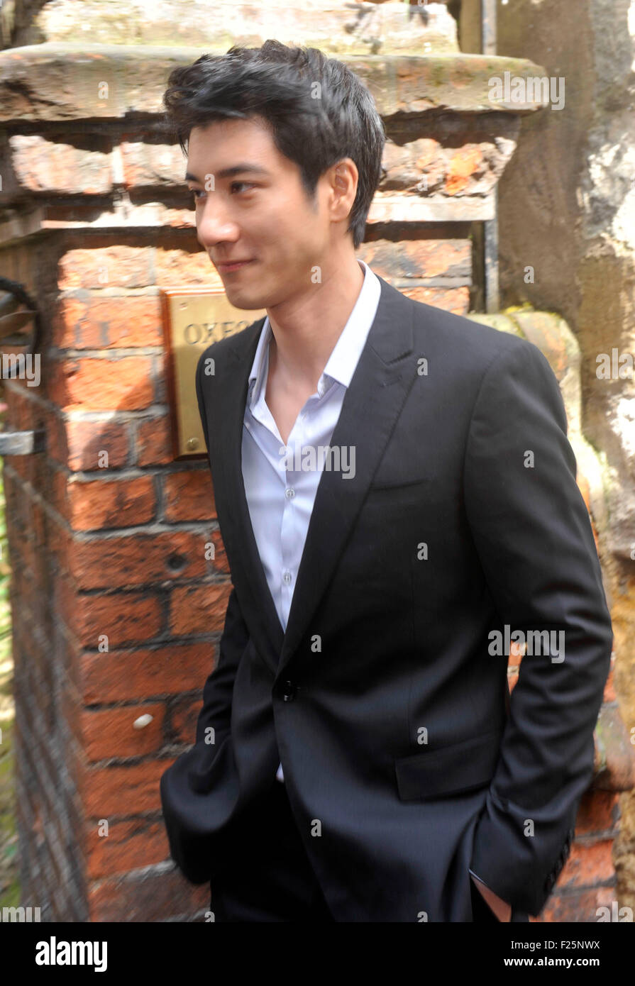 Wang Leehom is a multi-million album-selling Taiwanese-American pop star Visited the Oxford Union in Oxford Today 21st April 201 Stock Photo