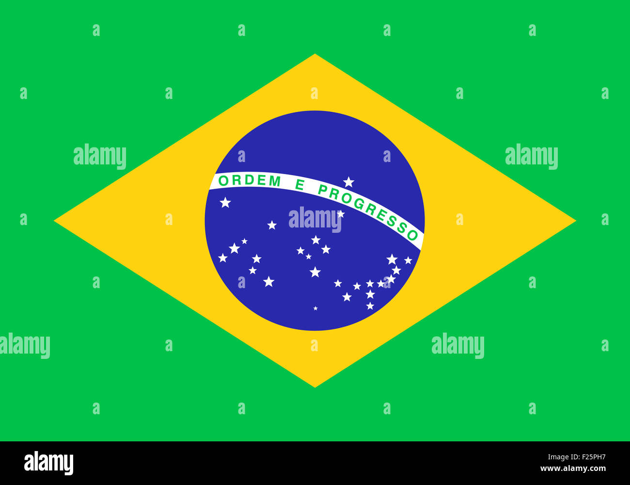 Fahne: Brasilien/ flag: Brasil. Stock Photo