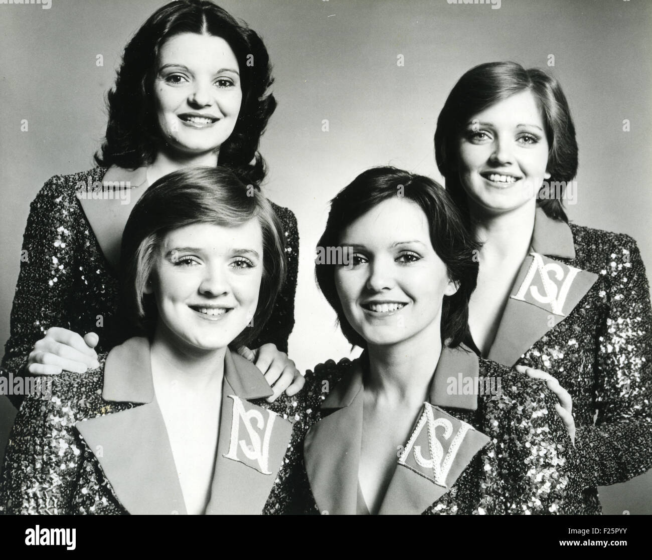 THE NOLANS Promotional photo of IrishEnglish girl group about 1980