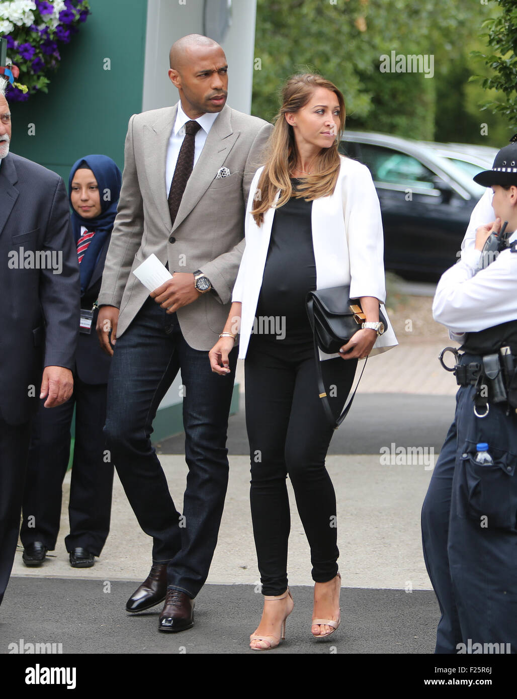 Thierry Henry and his wife TENNIS : ATP Tennis Herren WORLD TOUR
