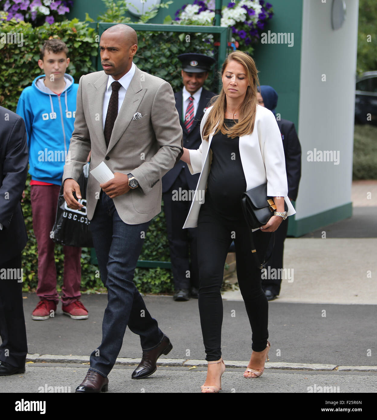 Andrea rajacic and thierry henry hi-res stock photography and images