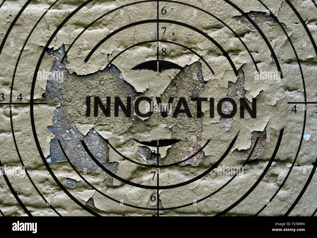 Innovation grunge target Stock Photo - Alamy