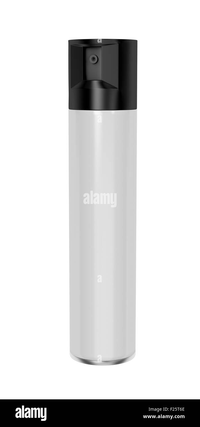 Aerosol spray can isolated on white Stock Photo - Alamy