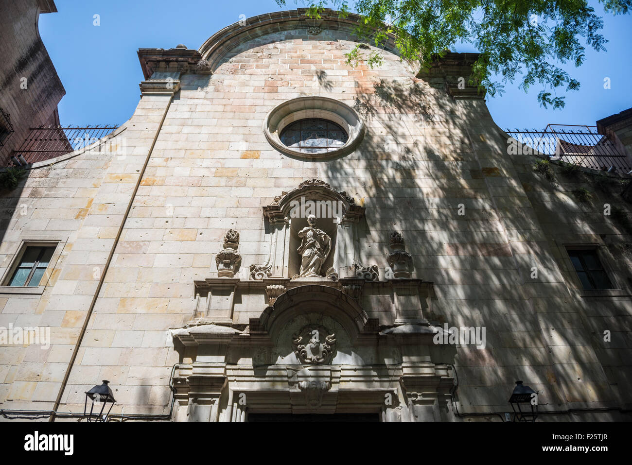 Catholic Church of Saint Philip Neri on Saint Philip Neri square in Gothic Quarter, Ciutat Vella