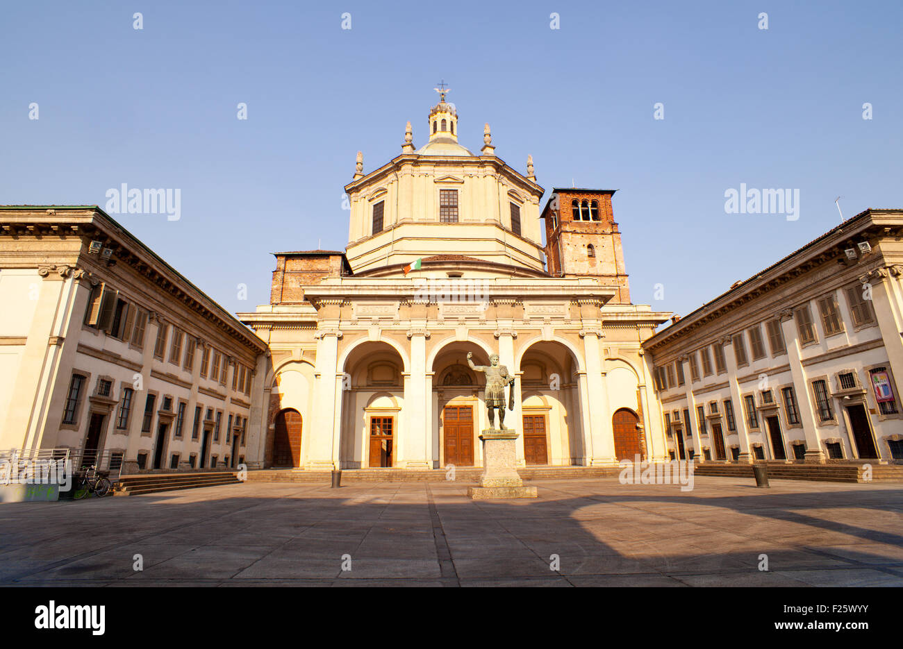 Statue of Emperor Constantine, Milan Italy Stock Photo Alamy