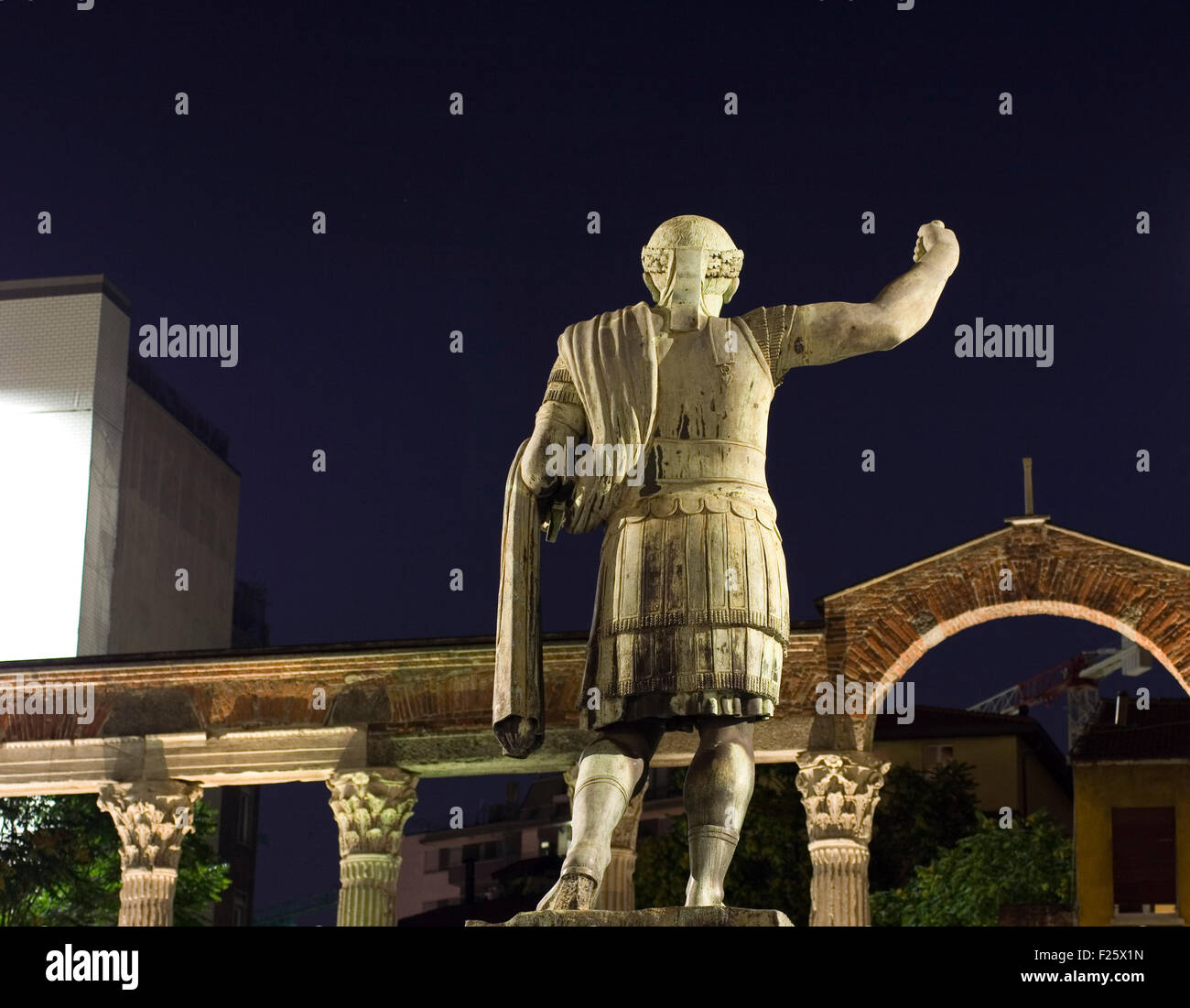 Statue of Emperor Constantine, Milan Italy Stock Photo Alamy
