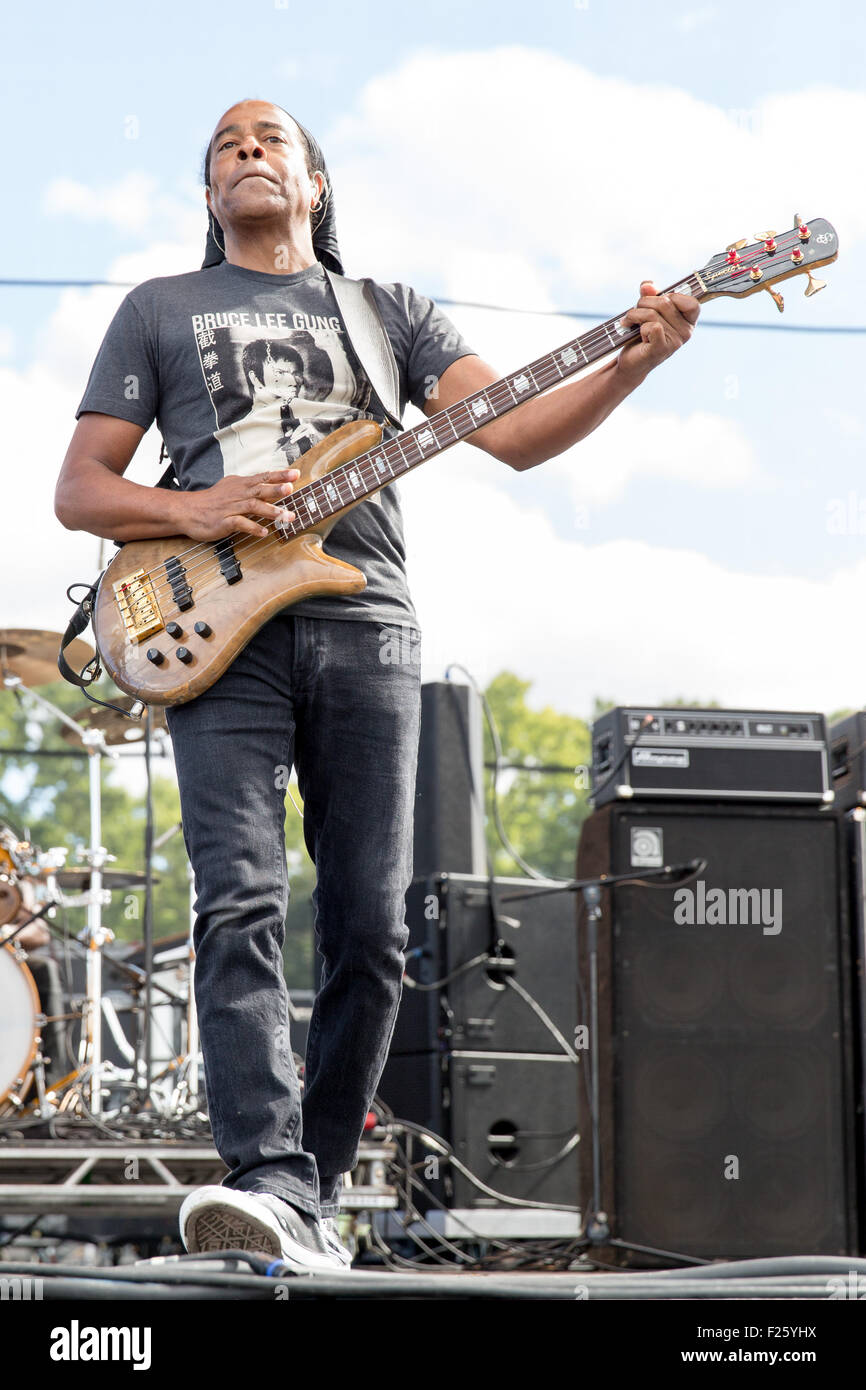 Chicago, Illinois, USA. 11th Sep, 2015. Bassist DOUG WIMBISH of Living Colour performs live during Riot Fest at Douglas Park in Chicago, Illinois Credit:  Daniel DeSlover/ZUMA Wire/Alamy Live News Stock Photo