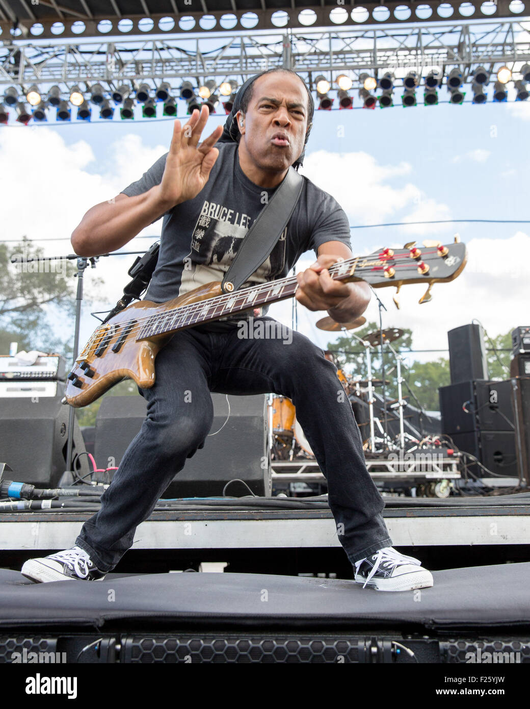 Chicago, Illinois, USA. 11th Sep, 2015. Bassist DOUG WIMBISH of Living Colour performs live during Riot Fest at Douglas Park in Chicago, Illinois Credit:  Daniel DeSlover/ZUMA Wire/Alamy Live News Stock Photo