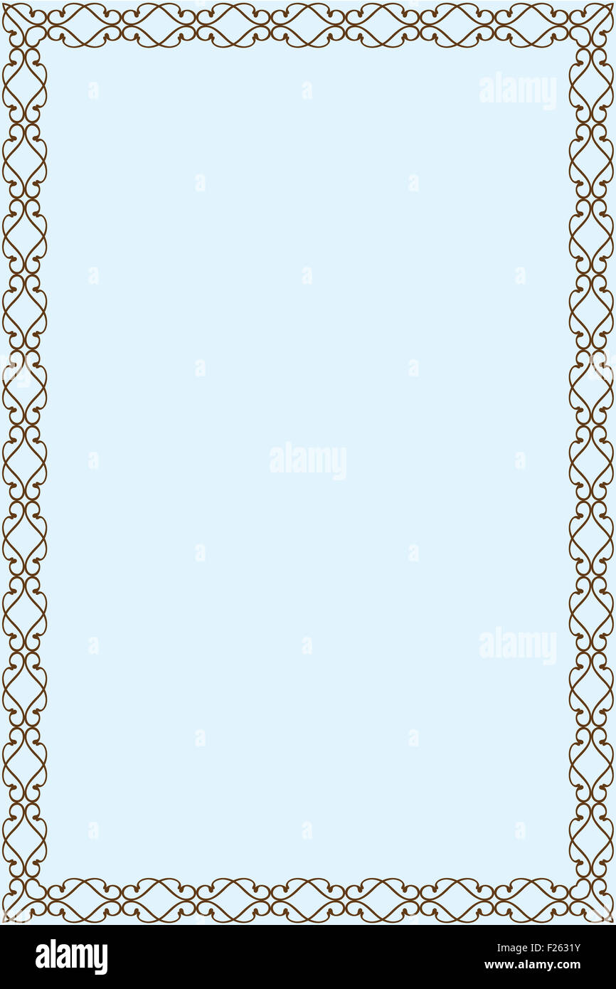 Baroque frame is on blue Stock Photo - Alamy