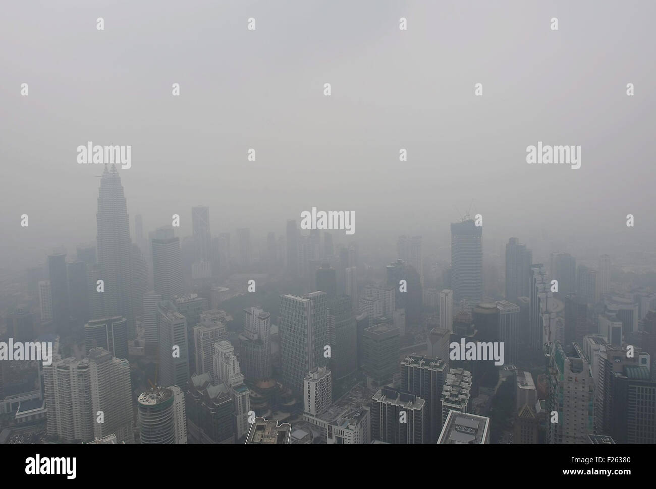 Kl Kl Malaysia 7th Sep 2015 A View Of Petronas Twin Towers Stock Photo Alamy