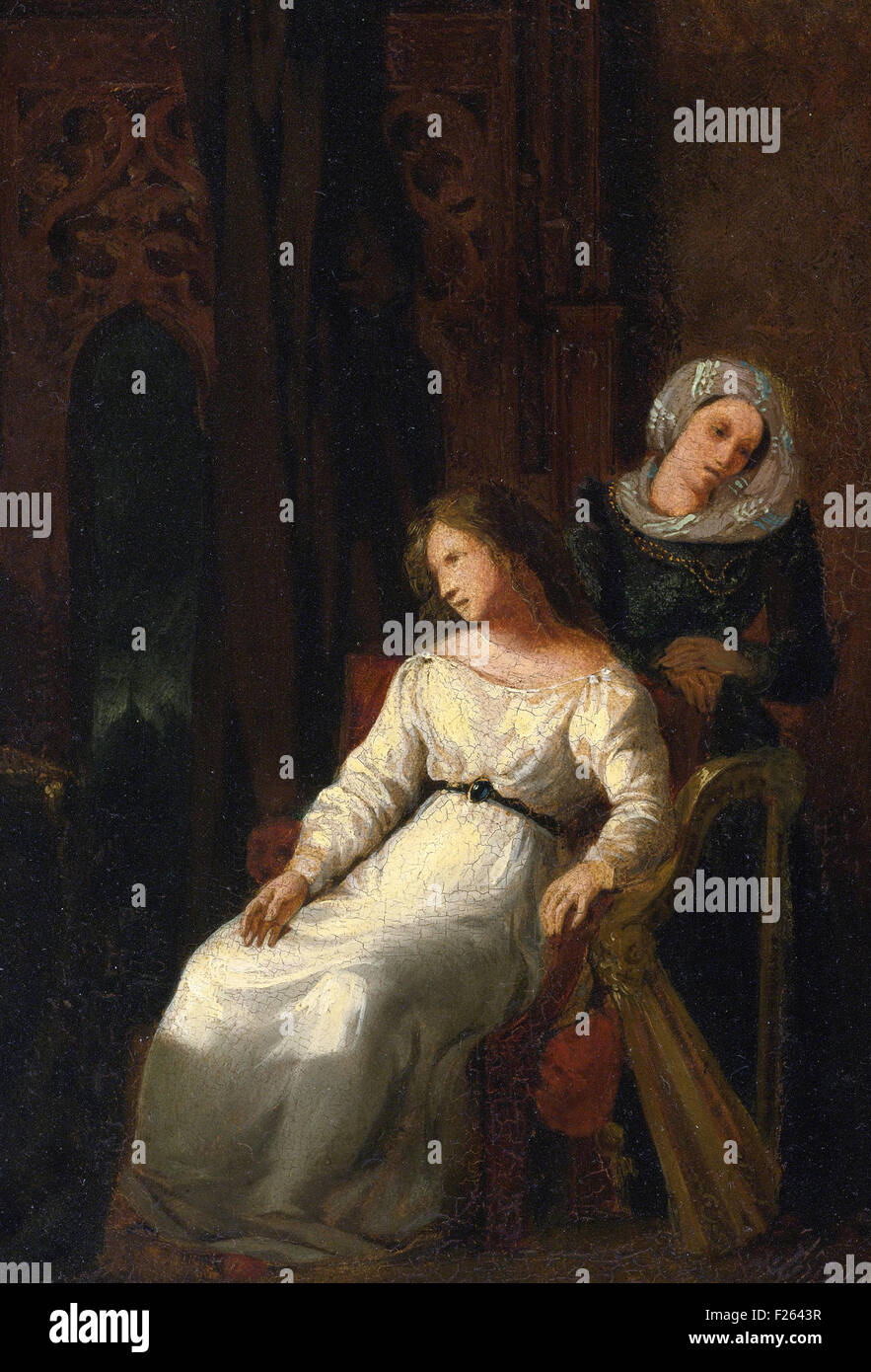 Eugène Delacroix - Desdemona and Emilia Stock Photo