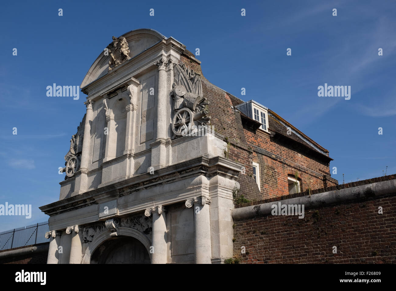 Tilbury Fort on the banks of the river Thames in Tilbury Essex Stock Photo